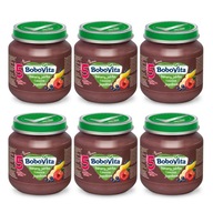 BoboVita Banány, jablká a bobuľové ovocie po 5. mesiaci 6x125 g - KD