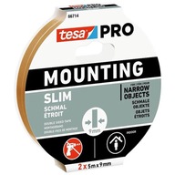 Tesa 66714-00001-00 Montážna PRO Slim obojstranná montážna páska, biela 5m