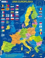 Puzzle Európskej únie - mapa, vlajky