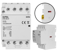 Modulárny stýkač na 3-fázovú lištu 4P 40A 3Z 1R ZAMEL