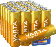 VARTA LONGLIFE BOX ALKALICKÉ BATÉRIE LR6 AA x24