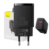 BASEUS RÝCHLA UNIVERZÁLNA NABÍJAČKA NAPÁJACÍ ZDROJ PRE TELEFÓN USB-C 20W