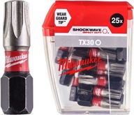 25x Milwaukee Bit Shockwave CD TX30 25mm