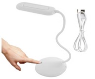Flexibilná dotyková stolná lampa s USB rámom