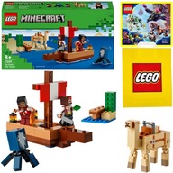 LEGO MINECRAFT 21259 figúrky lodných pirátov – kocka 8+ taška + katalóg LEGO