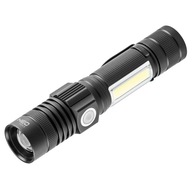 USB nabíjateľná baterka 800 lm 2v1 CREE T6 LED