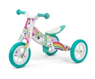 Trojkolka 2 v 1 + bežecký bicykel pre dievčatko na odhŕňanie