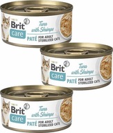 BRIT CARE STERILIZOVANÝ TUniak S KRETAMI 12x70g