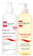 EMOLIUM DERMOCARE set čistiaci olej + krémový sprchový gél 2x400ml