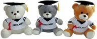 Maskot Teddy Bear School Graduate Professor 3 farby - 25cm