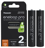 2 x AKUMULÁTORY PANASONIC ENELOOP AAA R3 930MAH