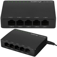 SWITCH 5 PORT 5x Gigabit 1000 Mbps LAN RJ45 12V