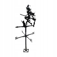 Dekorácia paluby 34 palcov Witch Weathervane pre,