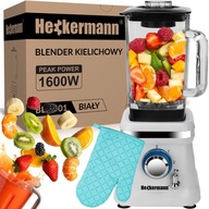 VEĽKÝ SKLENENÝ MIEŠAČ VÝKONNÝ 1600W 1600ml