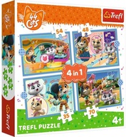 PUZZLE 44 CATS CAT VYSIELANIE 4V1 207 EL TREFL