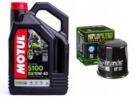 MOTUL OLEJ 10W40 4T 5100 4L + HF 303