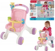 Fisher Price kočík pre bábiky Chodítko 3v1 na kočík