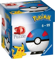 Pokémon Priestorové puzzle loptička 54 ks. skladačka