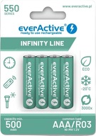 AAA / R03 Ni-MH everActive 550mAh Infinity Line batérie 3000 cyklov (bl