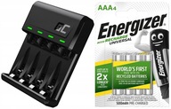 NABÍJAČKA BATÉRIÍ AA AAA R3 R6 +4 BATÉRIE R3 500mAh 1,2V