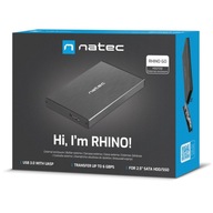 EXTERNÉ PUZDRO HDD/SSD NATEC RHINO GO SATA3 2.5 USB 3.0 UASP LED