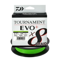 Daiwa Tournament X8 spriadací vrkoč 0,12mm 135m 8,6kg limetkovo zelený 1 ks.