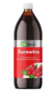 EkaMedica BRUSNICOVÁ ŠŤAVA Brusnicová šťava BEZ CUKRU v sklenenej fľaši 6x1 liter