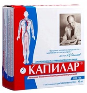 Kapiláry 250 mg na obeh 200 tabliet