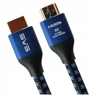 SVS ULTRA HDMI KÁBEL 8K ŠTANDARD 2.1a ZLATÉ ZÁSTRČKY 1m