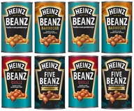 HEINZ BAKED BEANZ 8x MIX Fazuľa v paradajkovej omáčke