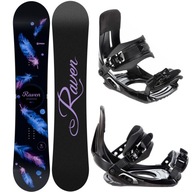 Snowboard RAVEN Mia Black 143cm + viazanie