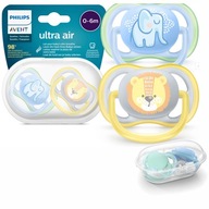 PHILIPS AVENT 2x cumlík ULTRA AIR 0-6M MÄKKÝ PRIEDUŠNÝ ORTODONTICKÝ 0+