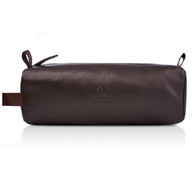 Kozmetická taštička Taštička na zips Paolo Peruzzi T-53 Leather Pencil Case Brown