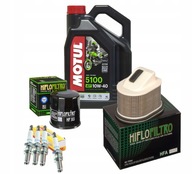 Olej pre KAWASAKI Z 1000 07-09 Motul 5100 10w40 Filtre Zapaľovacie sviečky NGK