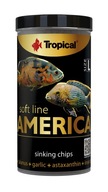 Tropical Soft Line America L mäkké potápavé čipsy krmivo pre ryby 250 ml