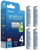 Batérie AA/R6 Panasonic Eneloop 2000mAh BK-3MCDE/4BE (blister so 4 ks.