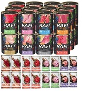 RAFI TUF-TUF set mokré krmivo 24x800g MIX CHUTÍ