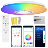 Plafond RGB LED stropné svietidlo s BLUETOOTH aplikáciou REPRODUKTOR Diaľkové ovládanie 60W 40cm