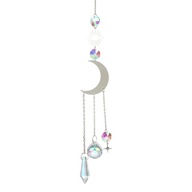 Star Moon Crystal Wind Chime Sun Catcher Závesy