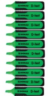 Donau D-Text Green highlighter 10 kusov