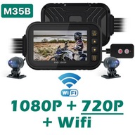 Pohľad spredu na motorku DVR Dash Cam 1080P WiFi