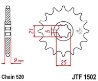 Jt Predné ozubené koleso 569 13 Yamaha Yz 250 77-98