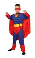 SUPERMAN OBLEK SO SVALMI 122-128 SUPERHERO ST532