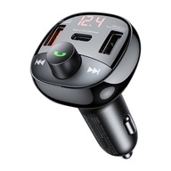 NABÍJAČKA FM BLUETOOTH VYSIELAČA 2X USB 1X USB-C