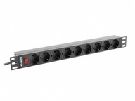 Rack napájacia lišta PDU 16A 9X 230V PL 3m