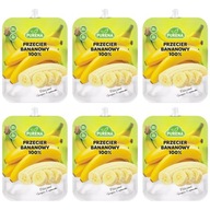 Sada 6 x Natural Purena Banana Puree Mousse