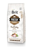 BRIT FRESH ADULT FIT / štíhla morka a zelený hrášok KRMIVO PRE PSY 12 kg