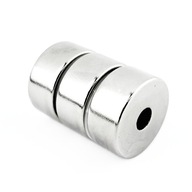 SILNÝ NEODYMOVÝ PRSTEŇOVÝ MAGNET 22x6x10 MM - 3 KS