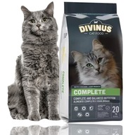 Divinus Cat Kompletné suché krmivo pre dospelé mačky, hydina, 37% mäso, 20 kg