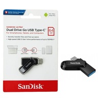 SANDISK PENDRIVE MEMORY 64GB DUAL DRIVE USB-C 3.1